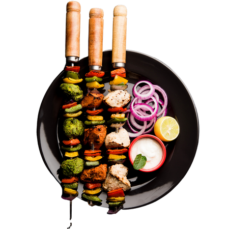 Rainbow Seekh Kebab