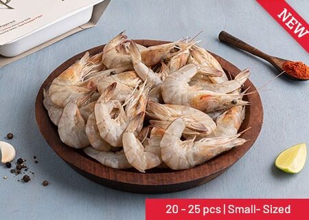 Freshwater/White Prawns (Seegadi/Eraal/Naaran) Small - Whole