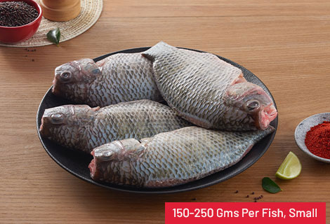 Tilapia (Jalebi) Small - Whole Cleaned & Gutted