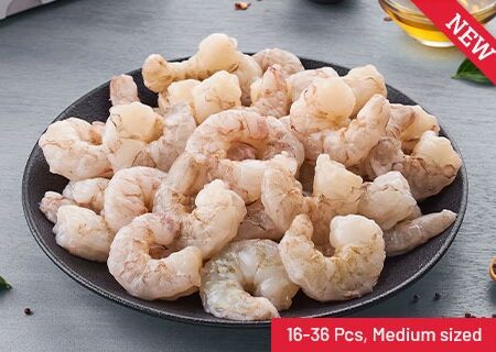 Freshwater/ White Prawns/ Seegadi (Medium) - Cleaned & Deveined