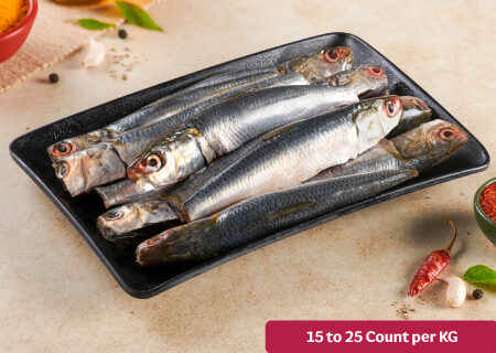 Sardine (Mathi) - Whole, Cleaned