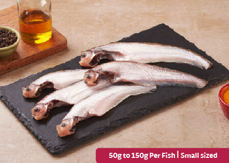 Butterfish (Pabda/Konande) Small - Whole Cleaned & Gutted With Head